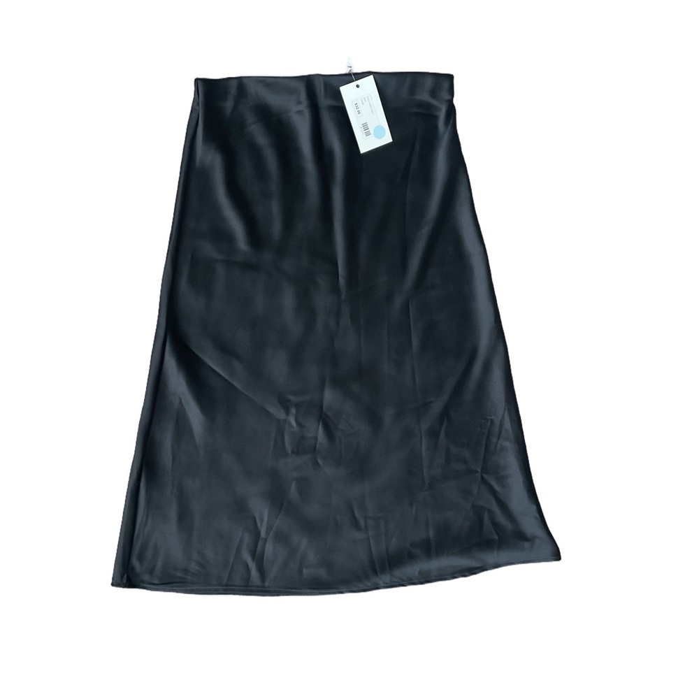 Women's Silky Black Skirt